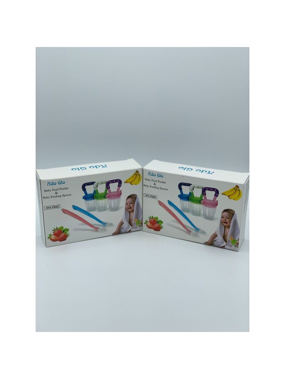 Ado-Glo Baby Food Mesh Feeder & Baby Feeding Spoons Bundle Pack
